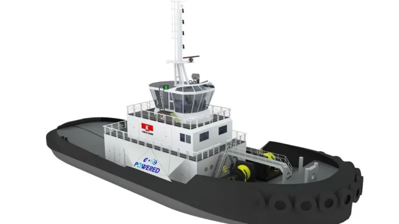 The e5 tug will be powered by battery and a hydrogen fuel cell Photo: e5 Lab