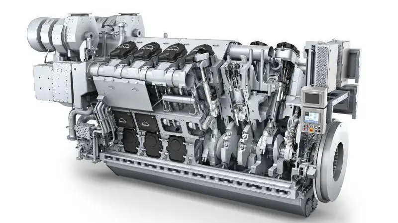 The MAN 12V32/44CR engine. (Credit MAN Energy Solutions)
