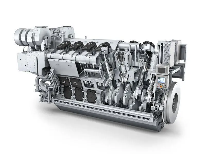 The MAN 12V32/44CR engine. (Credit MAN Energy Solutions)