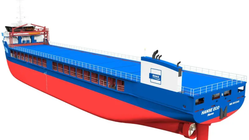 The Hanse Eco shortsea vessel concept will be realised through construction in China (image courtesy of Rhenus).