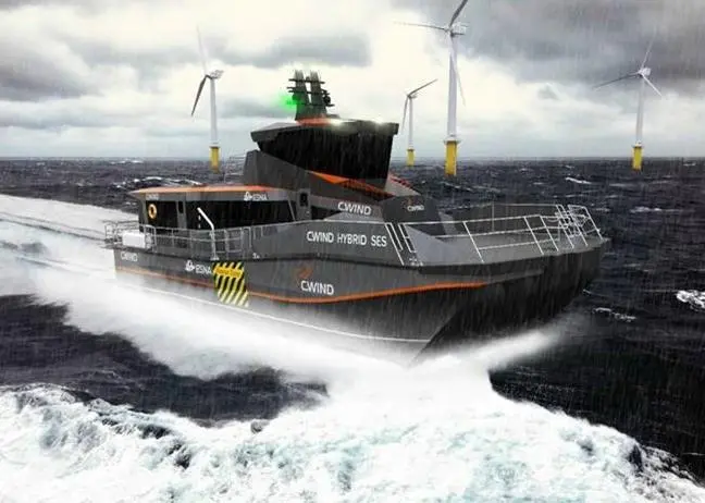 Corvus will supply the ESS for the world's first hybrid SES for crew transfer Photo: Corvus Energy