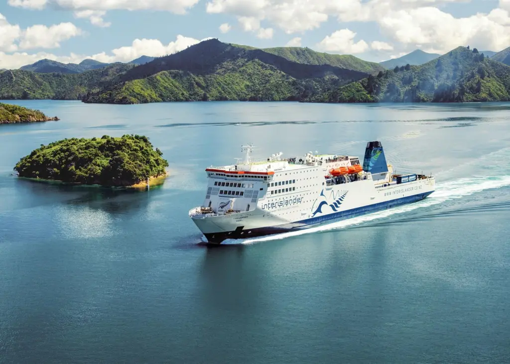 Kaitaki, one of three KiwiRail ferries that maintain the Interislander service (courtesy of KiwiRail).