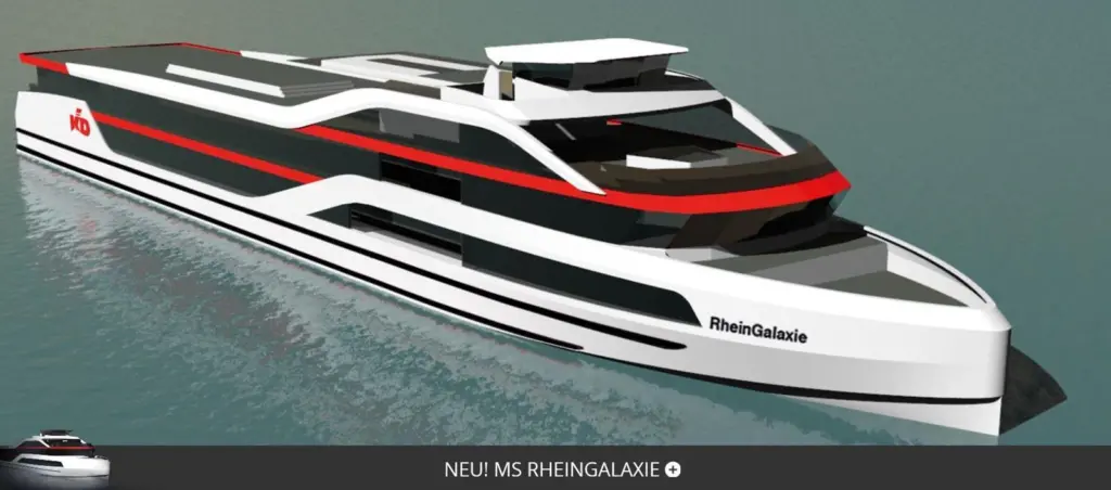 The MS RheinGalaxie is designed to host parties, events, concerts, cruises and meetings for up to 1,000 passengers and is due for delivery in May 2020.