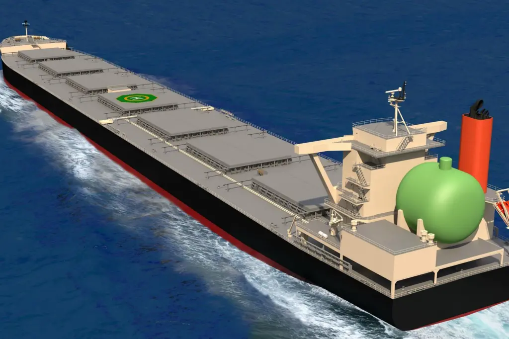 Namura Shipbuilding plans to deliver one of the first LNG-fuelled coal carriers in 2023. Credit: Namura Shipbuilding