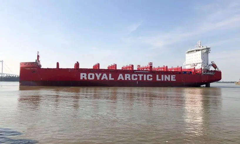 The 2,150TEU Tukuma Arctica has been purpose-designed for Greenland (credit: RAL).