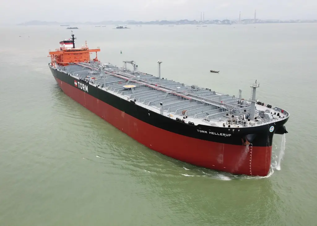 TORM took delivery of four 114,000dwt LR2 tankers from GSI in 2018, including TORM Hellerup pictured. (Credit: TORM)