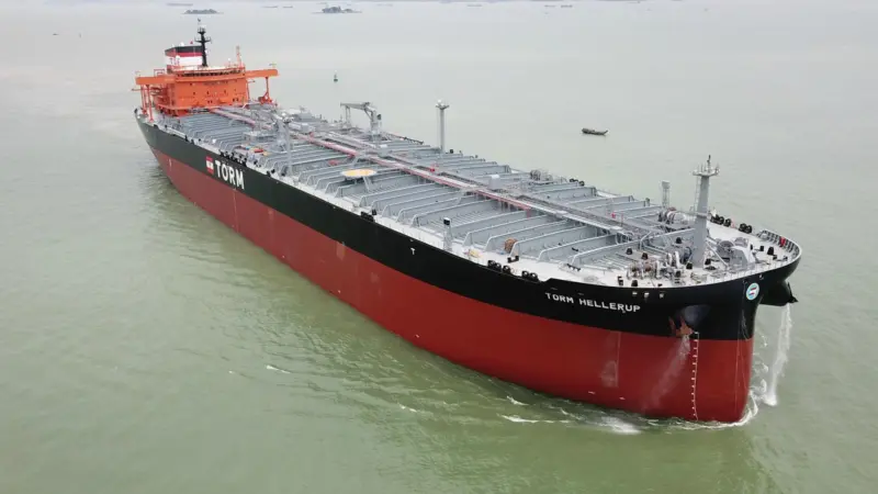 TORM took delivery of four 114,000dwt LR2 tankers from GSI in 2018, including TORM Hellerup pictured. (Credit: TORM)