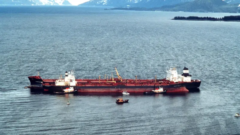 Exxon Valdez’ grounding in Prince William Sound, Alaska, in 1989, changed tanker design worldwide (source: US Coast Guard)