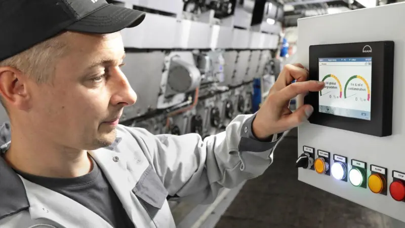 MAN Energy Solutions has developed a lube oil fluid monitor Credit: MAN