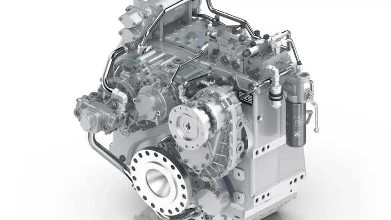 ZF 5200 A/V PTI is the first ZF Marine hybrid transmission that can be installed in both V (V drive) and A (down angle) positions.