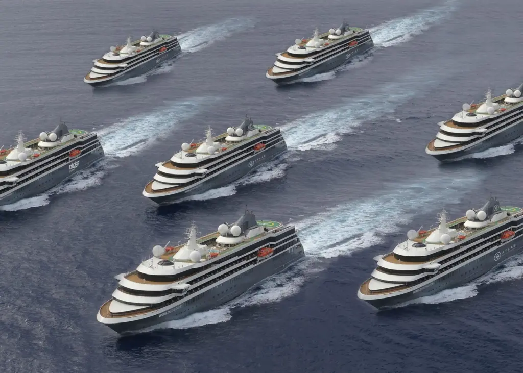 Four new Kongsberg Maritime-equipped ships will be added to Mystic Cruises’ fleet of adventure cruise vessels, bringing the total to seven Credit: Konsgberg Maritime