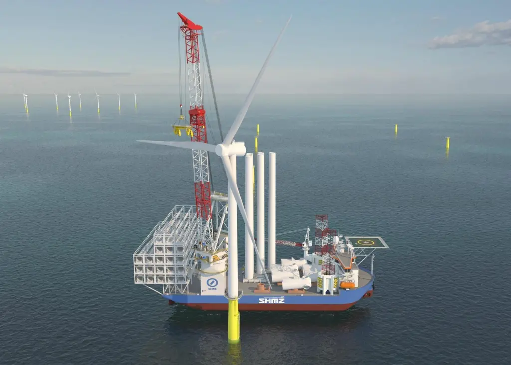 ABB will power the first self-elevating wind turbine installation vessel built in Japan Photo: ABB