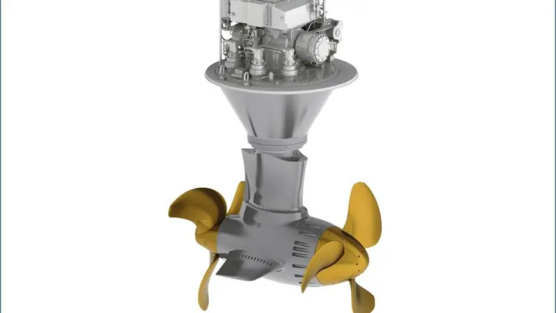 Schottel twin propeller system Photo: Schottel