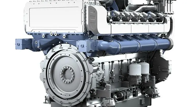 Baudouin plans to launch a pure gas version of the 12M55 diesel engine (pictured) in H2 2020. (Picture courtesy of Baudouin Moteurs)