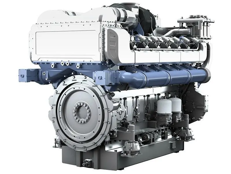 Baudouin plans to launch a pure gas version of the 12M55 diesel engine (pictured) in H2 2020. (Picture courtesy of Baudouin Moteurs)