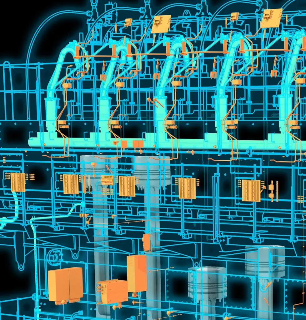 WinGD is launching a simulation platform, which will allow customers to visualise the potential impact of integrating a battery, PTO/PTI, and other related systems aboard a specific vessel. (Image courtesy of WinGD)