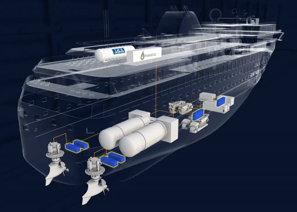 PowerCell's PEM fuel cells are being evaluated in several projects, including a Norwegian consortium developing a 3.2MW LH2-fuelled project for ferry operator Havila (pictured).