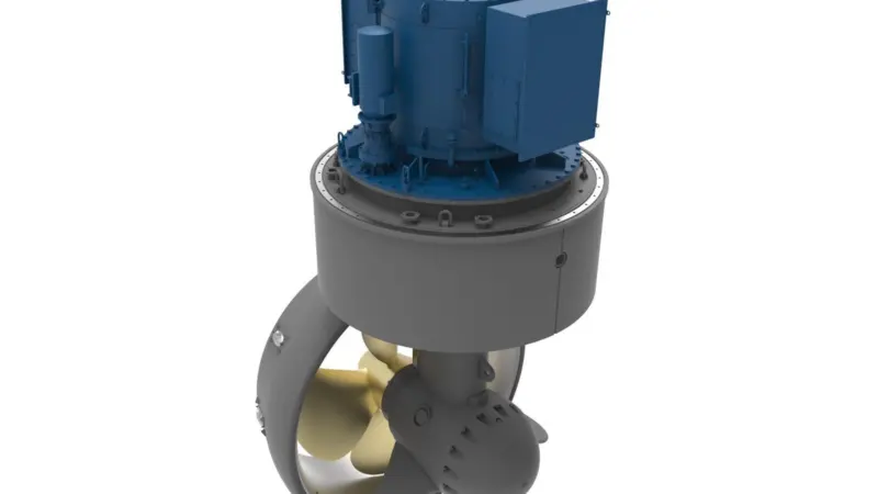 Kongsberg US255 L PM FP azimuth thruster Photo: Kongsberg