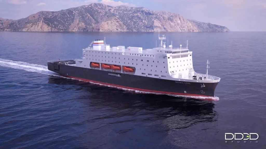 A new generation of US merchant navy cadet ship with emergency response capabilities (credit: Herbert Engineering and MARAD).
