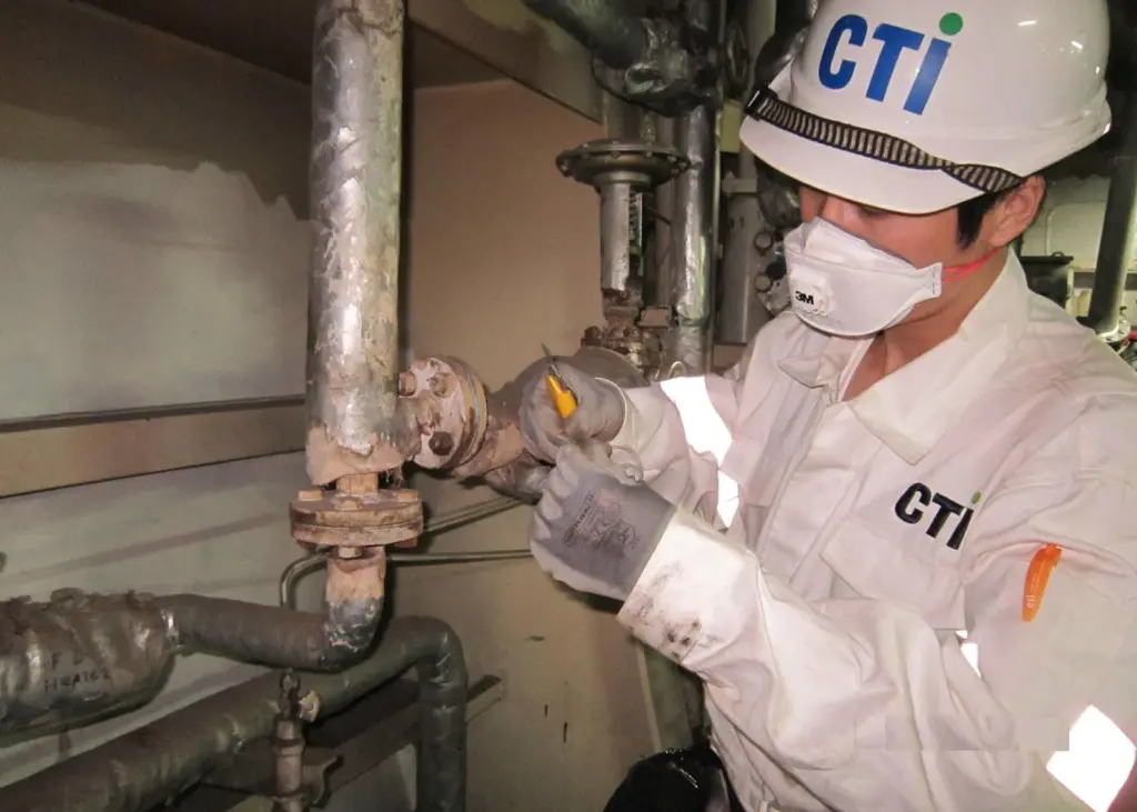 CTI is providing sampling services to ensure ships comply with recycling regulations Photo: CTI
