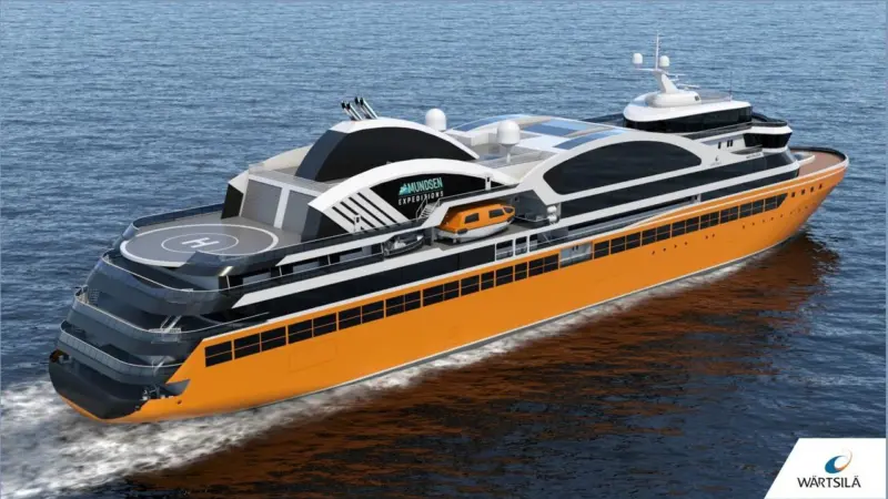 Amundsen Expeditions’ Wärtsilä-designed expedition cruise vessels will operate in challenging polar and tropical conditions Photo: Wärtsilä