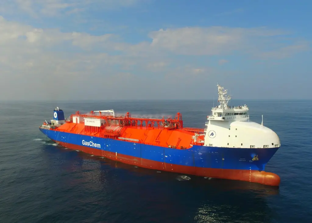 A 38,000 cbm LEG carrier owned by Hartmann Photo: Hartmann