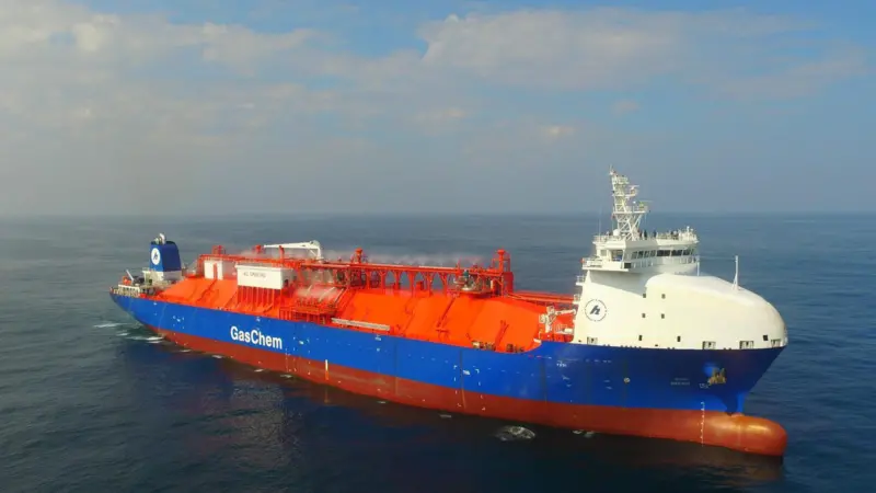 A 38,000 cbm LEG carrier owned by Hartmann Photo: Hartmann