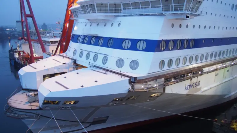 Delayed Honfleur –still at FSG. Its completion is one aim of restructuring.
