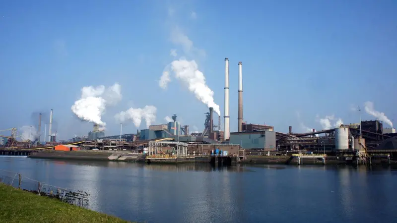 A consortium including Tata Steel (pictured), the University of Amsterdam, and TU Delft was launched to find uses for NaBO2 (sodium borohydride) in March 2020. (Image of Tata Steel IJmuiden: Wikimedia)