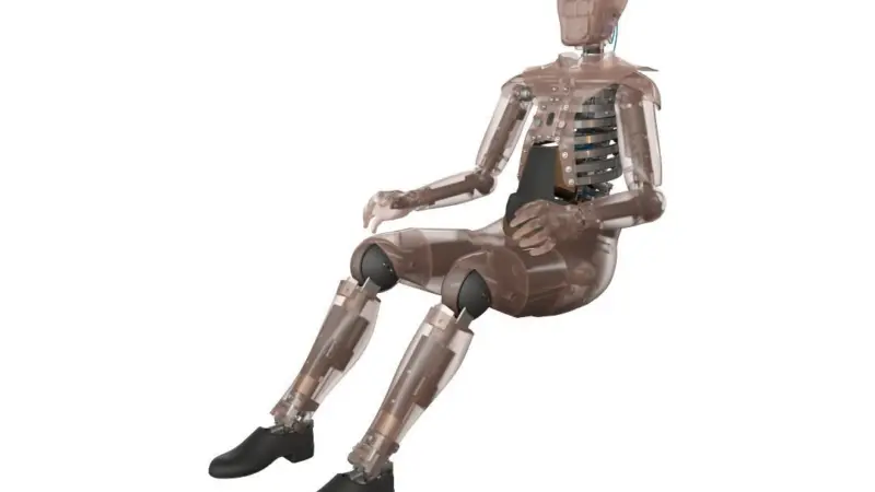 The THOR crash test dummy features sensors and DTI single-cable technology Photo: Kistler
