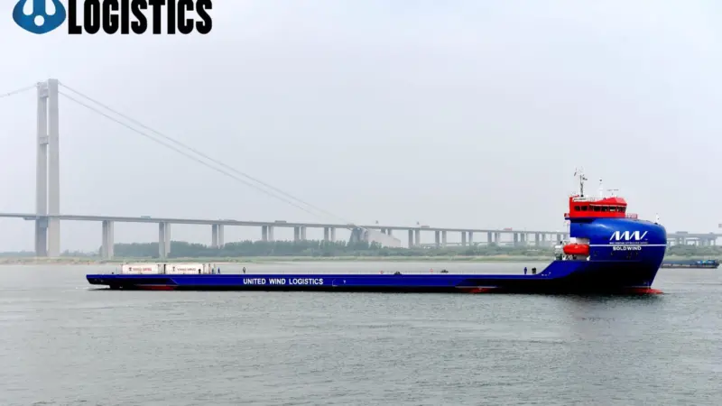 Long and lean: new deckcarrier BoldWind from China (credit: United Wind Logistics).
