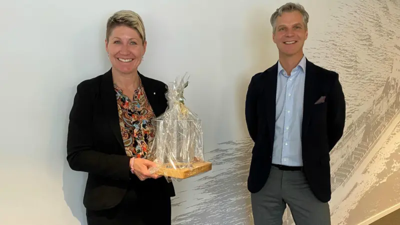 Siri-Anne Mjaatvedt, CEO, Utkilen and Martijn Bergink, CEO Framo.