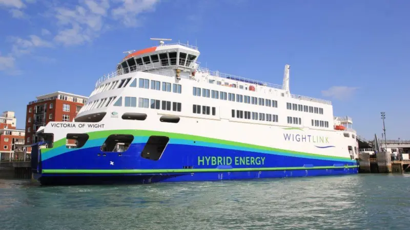 Houlder provided the concept design for 2018-built, UK hybrid battery/diesel-electric ferry Victoria of Wight. (Credit: Wightlink).