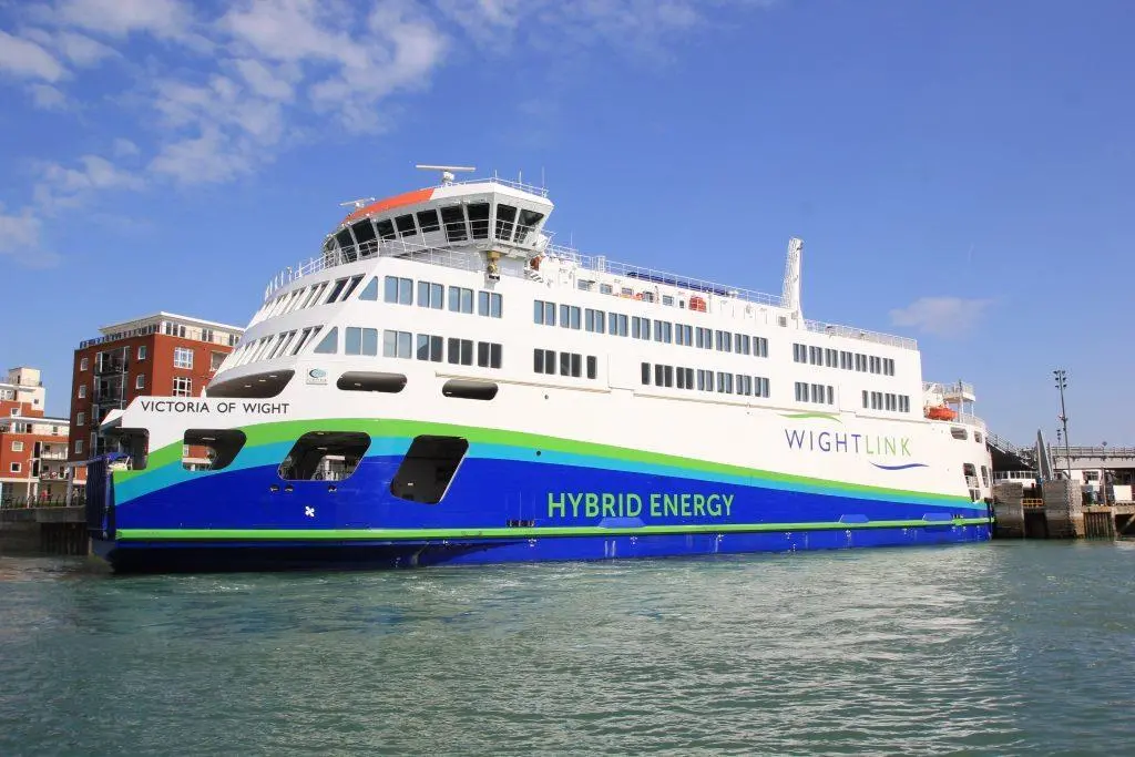 Houlder provided the concept design for 2018-built, UK hybrid battery/diesel-electric ferry Victoria of Wight. (Credit: Wightlink).
