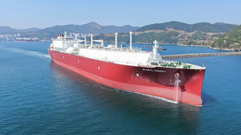 Nakilat has taken delivery of Global Energy, the first of a series of four 173,400cbm LNG carriers. (Image courtesy of Nakilat)