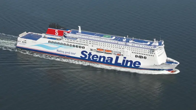 The capacity of ropaxes has not really increased since the Stena Hollandica (pictured) was launched in 2010.
