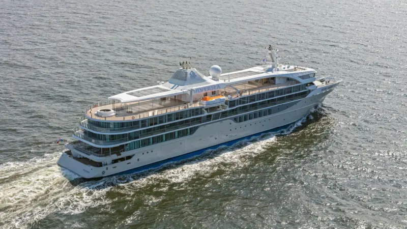 Dutch-built for the ‘high-end’ expedition cruise market, Silver Origin (credit: Silversea Cruises).