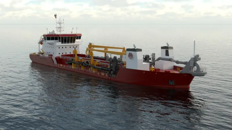 Artist’s impression of the new TSHD Photo: C-Job