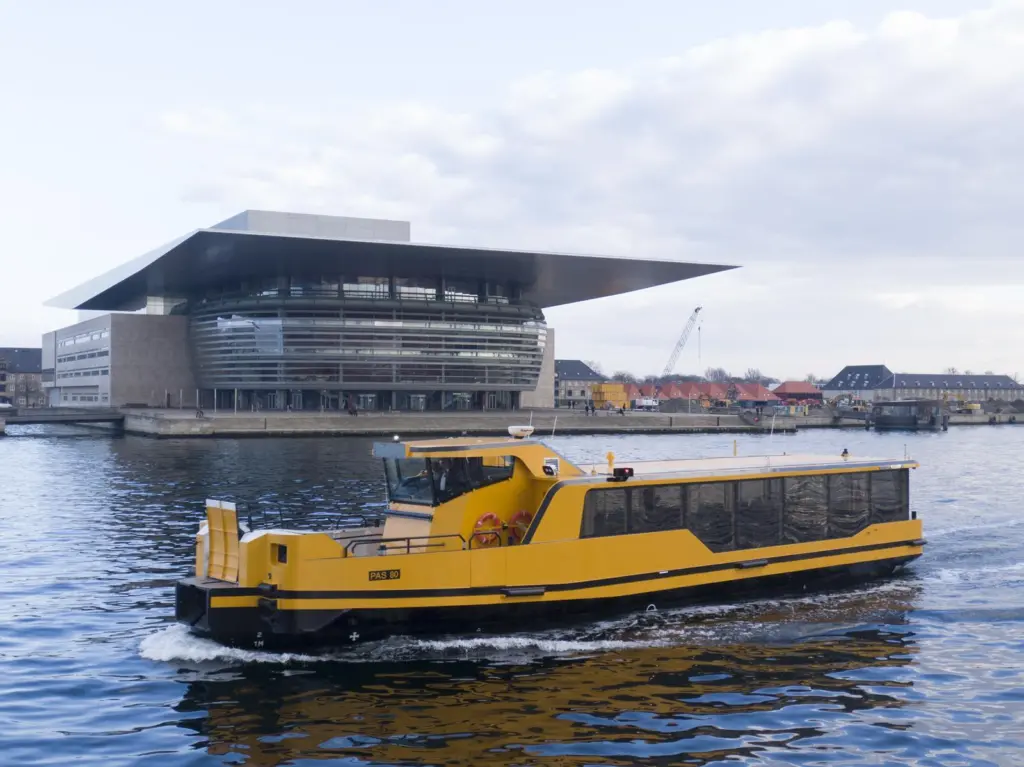 The delivery of five ferries from Damen Shipyard Kozle represent the first commercial reference for Echandia Marine’s full new battery system, based on Toshiba’s LTO battery technology. (Image courtesy of Damen Shipyards)
