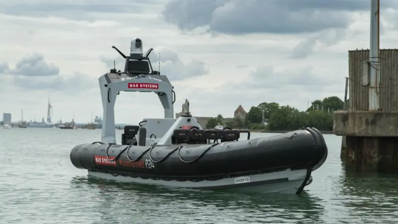The P24 in Portsmouth Harbour Photo: BAE Systems