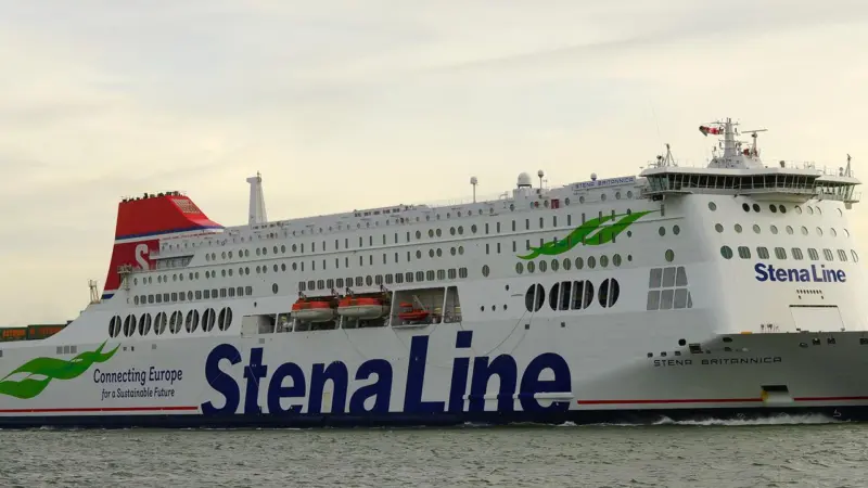 There were plans to create the 'Stena Britannica' conversion superstructure from composites.. Image: Stena Line