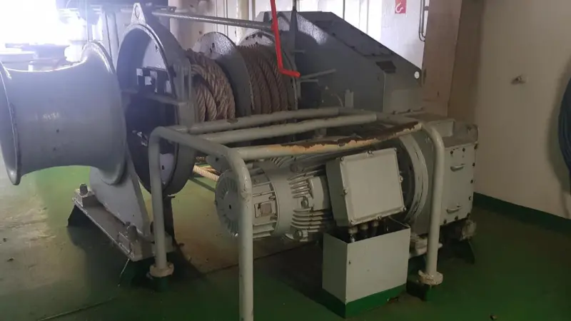 The winch aboard the MS Amorella after the retrofit (Image: ABB)