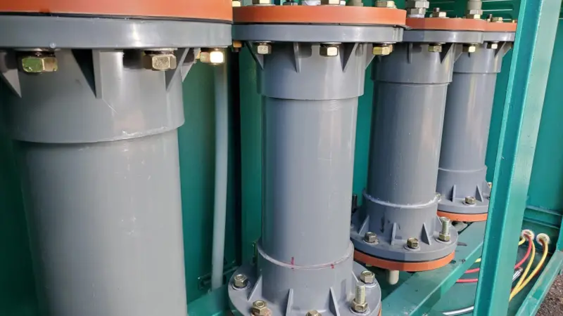 Prime Lake's washwater processing module uses redox technology to neutralise organic impurities. (Image: Prime Lake)