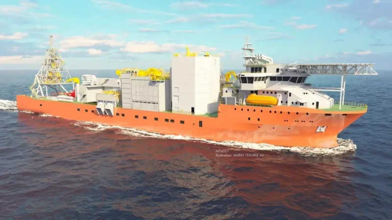 ABB will supply the integrated power system for the world's largest diamond recovery vessel. (Image: Marin Teknikk AS)