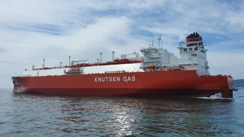The vessels managed by Knutsen OAS Shipping include recent delivery Traiano Knutsen. (Image: Knutsen OAS Shipping)