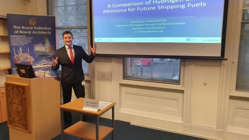 The University of Southampton is pursuing fundamental research into the feasibility of fully composite cryogenic tanks for marine applications, according to Charlie McKinlay (pictured).