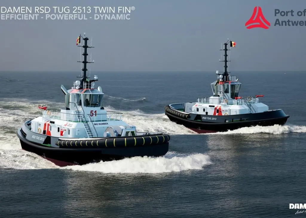 Damen is supplying two RSD Tugs 2513 to the Port of Antwerp Photo: Damen Shipyards Group