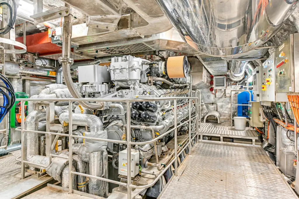 MTU’s 16-cylinder gas engine is unique in its power range (Image: MTU)