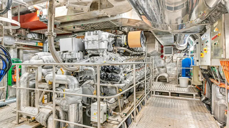 MTU’s 16-cylinder gas engine is unique in its power range (Image: MTU)
