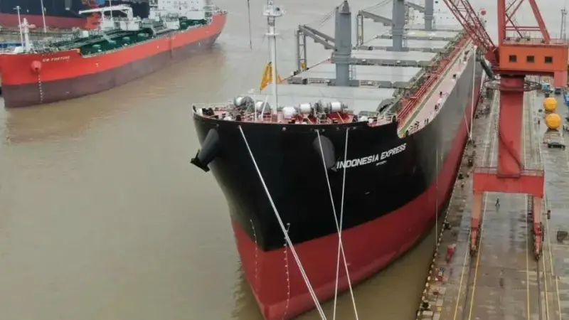 Chengxi-built woodchip carrier Indonesia Express.